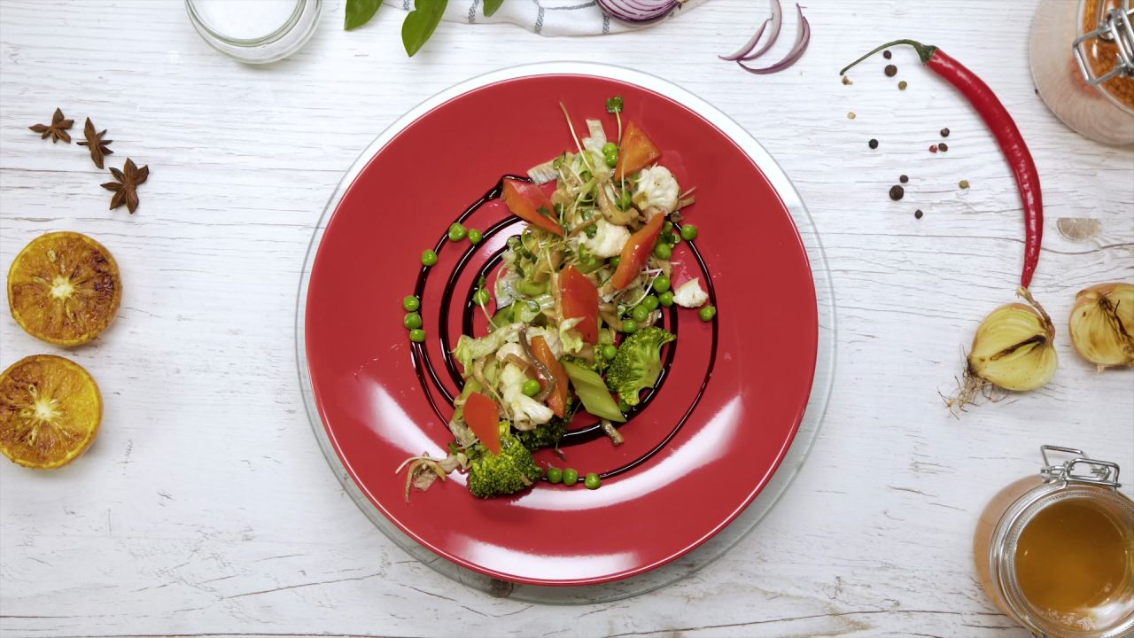 Salade de légumes blanchis