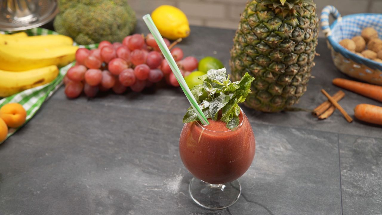 Strawberry Blackberry Sweet Potato Smoothie