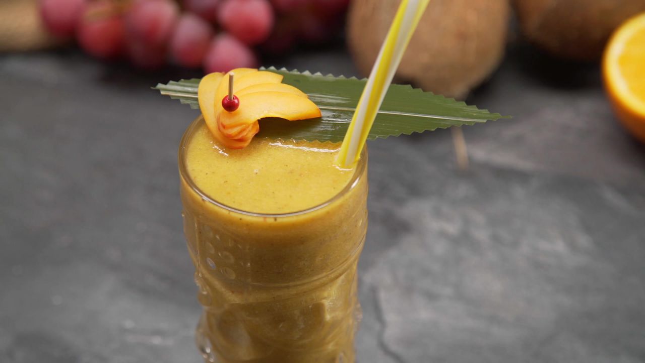 Smoothie énergisant à la pêche