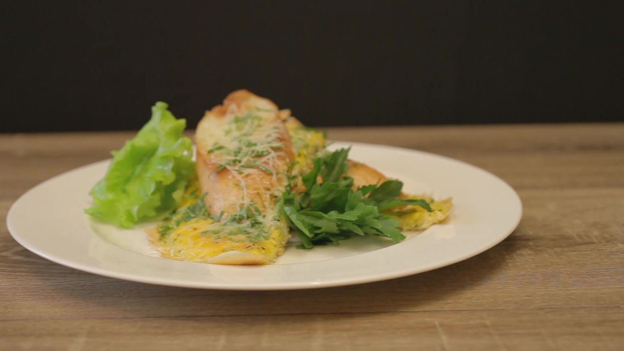 Omelet with cheese Gruyere