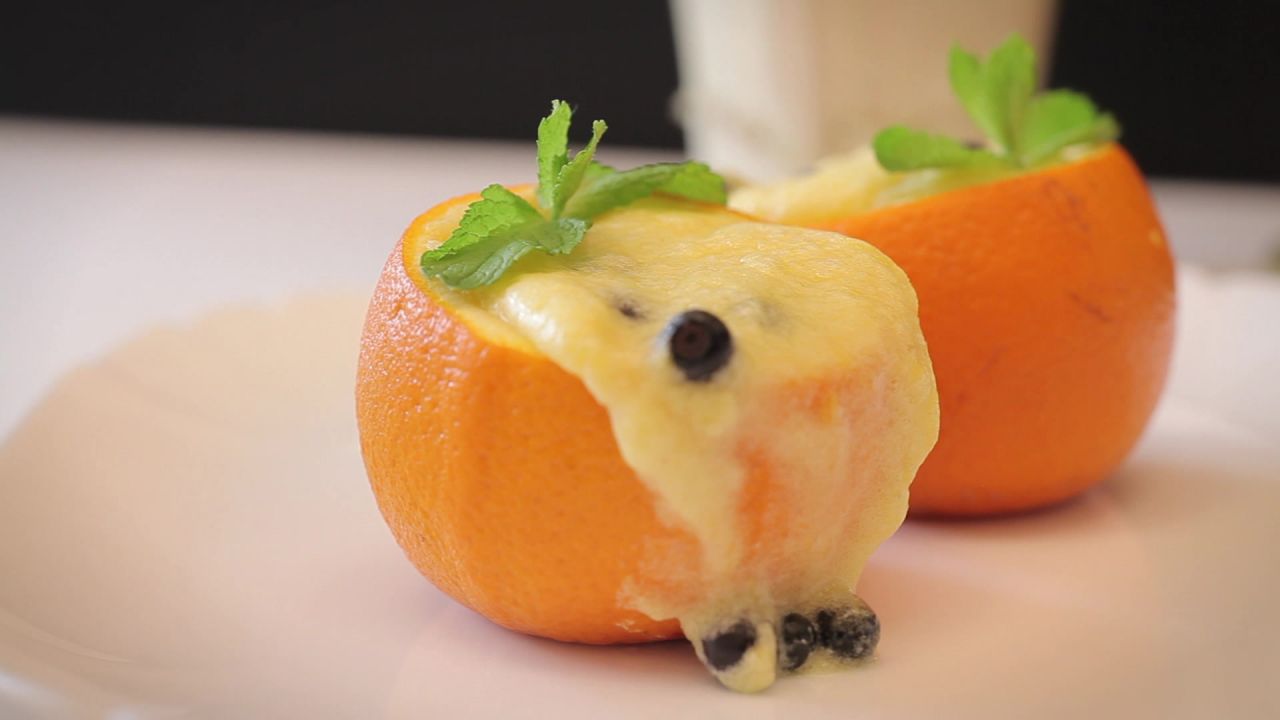Orange berry souffle
