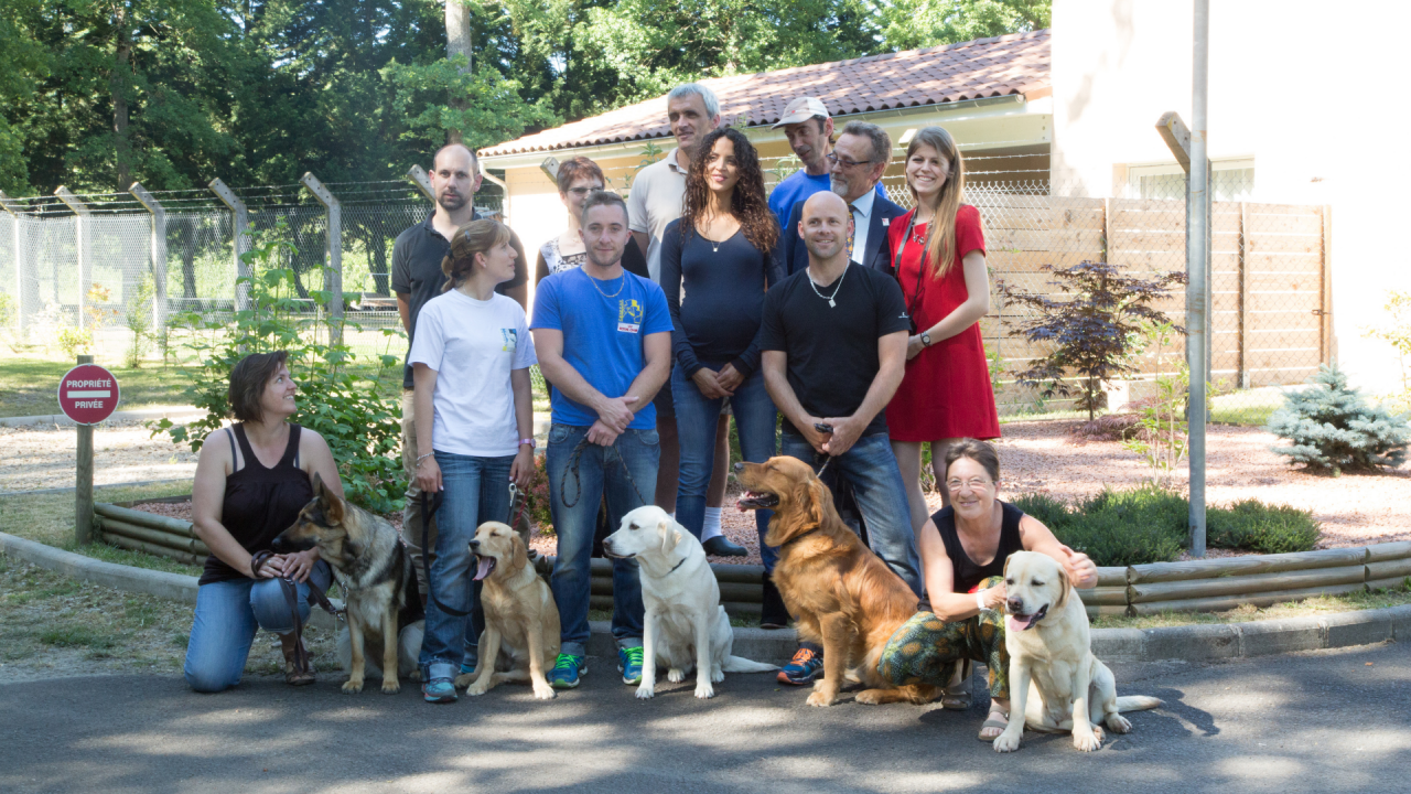 Noémie Lenoir and guide dogs for blind people