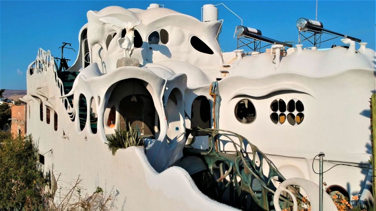 A house on a private island in the Caribbean