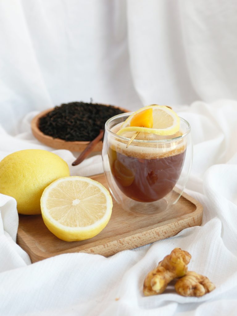 tisane au gingembre et citron