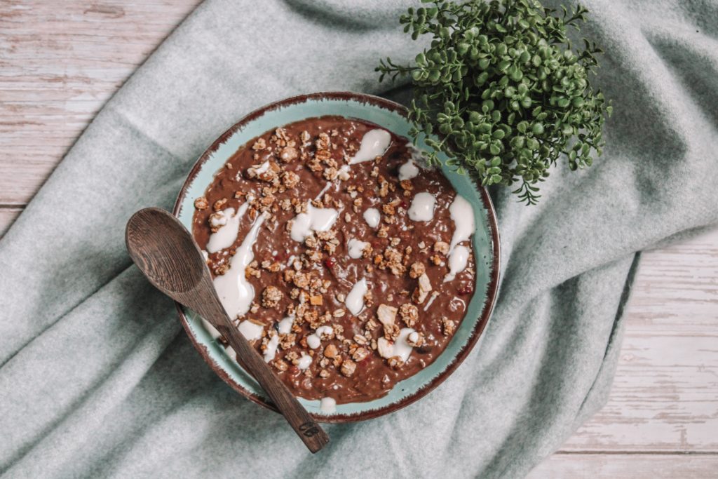 Porridge au chocolat