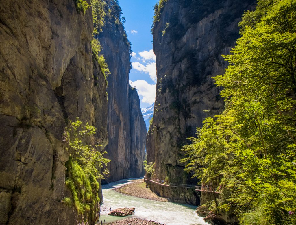 Les gorges de l'Aar
