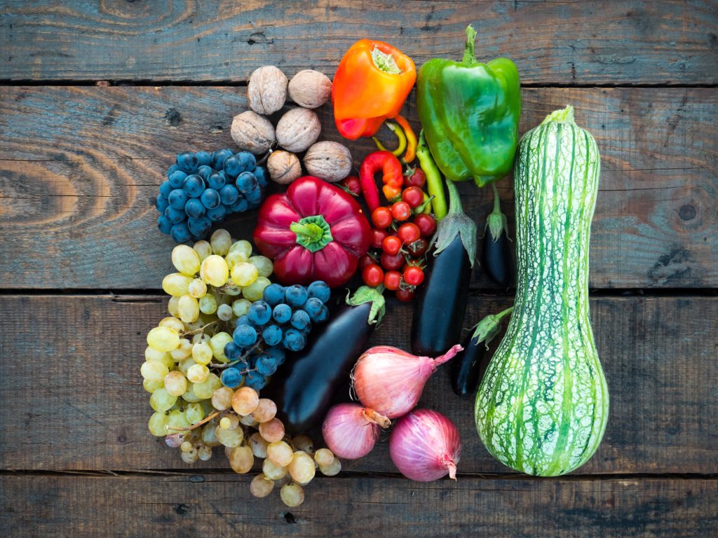 fruits et légumes  de printemps