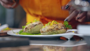 Chayottes farcies aux lardons fumés par Babette de Rozières