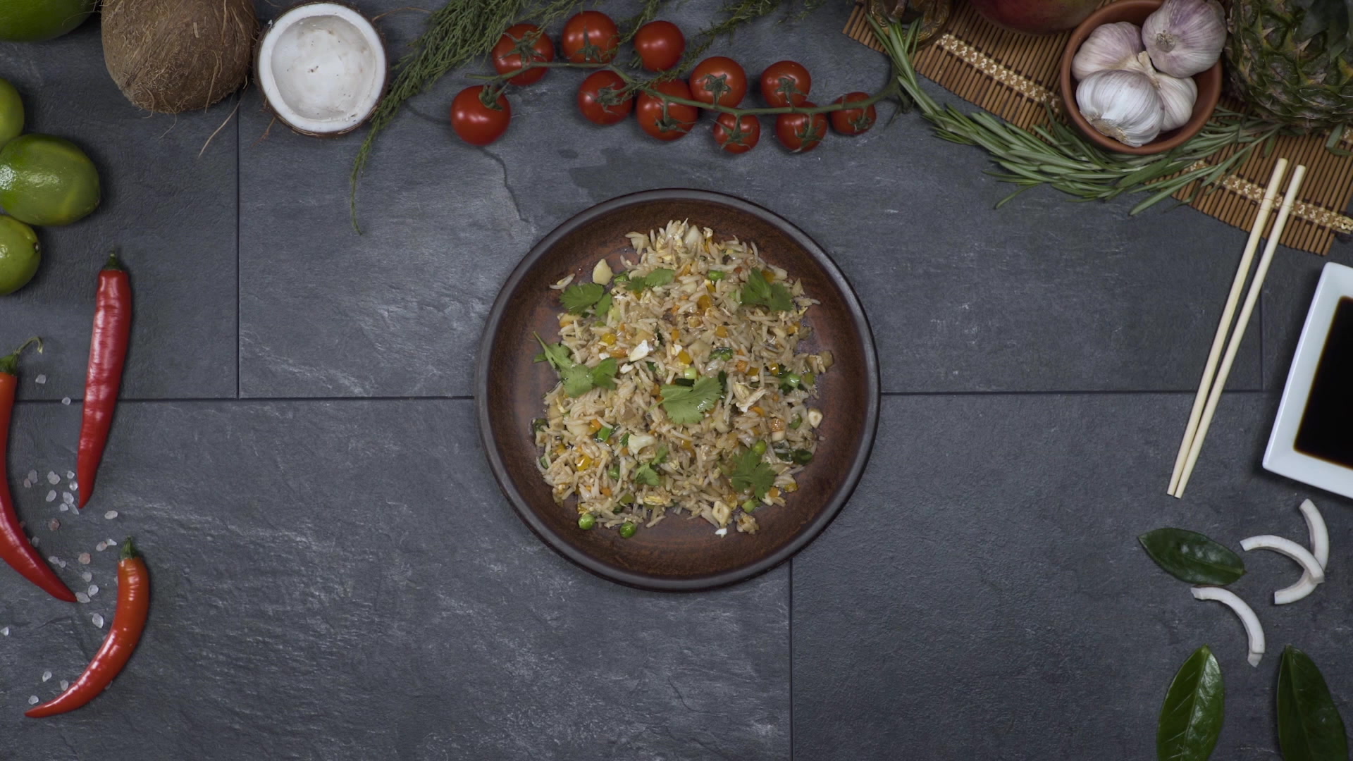 Vegetable Fried Rice with Egg