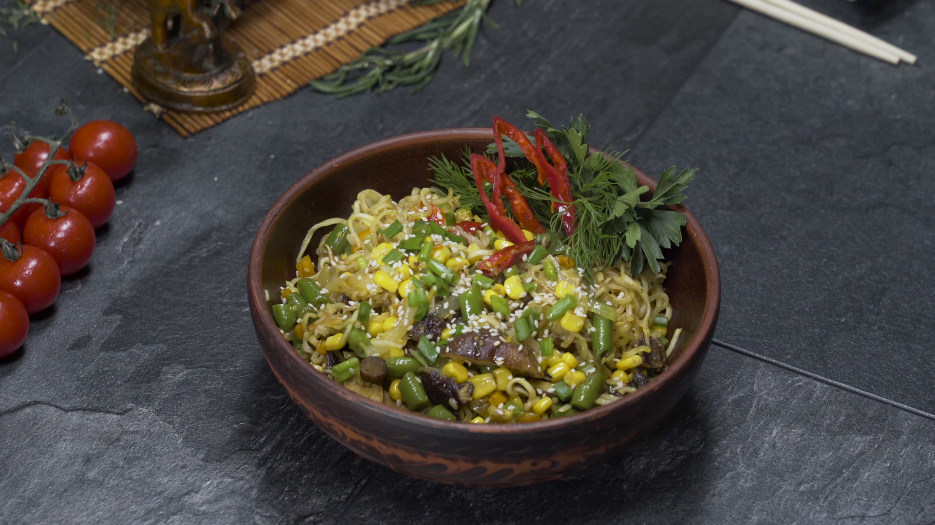 Curry Ramen with Mushrooms