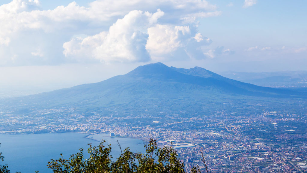 Paysage de Naples et du Vésuve