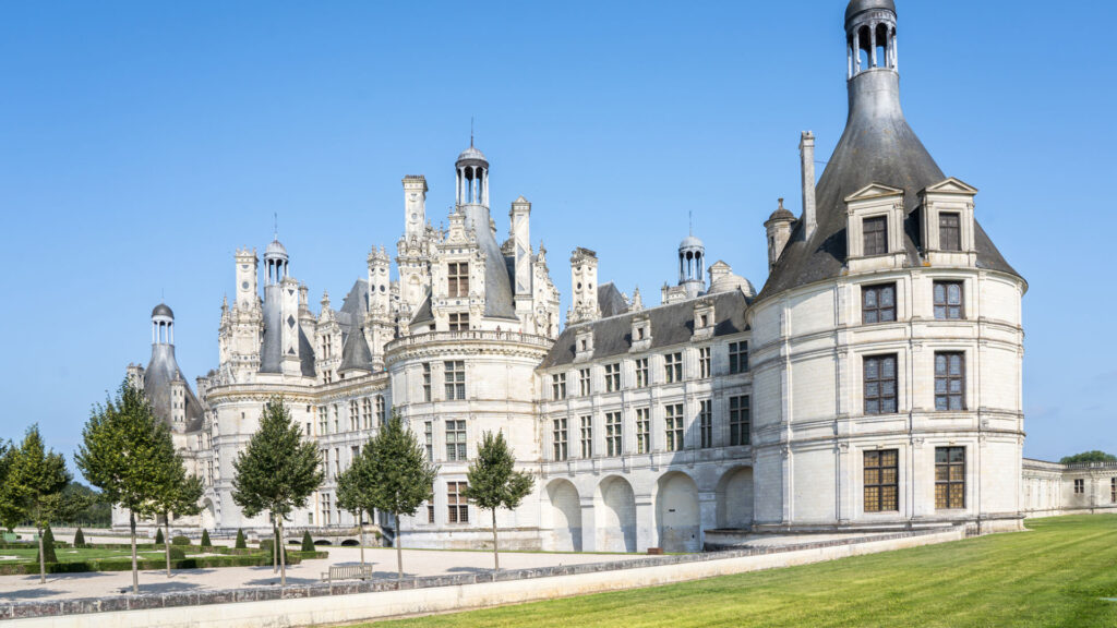 The gardens of Chambord Castle