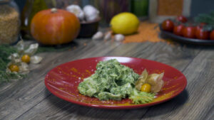 Fettuccine with shrimp in spinach-parmesan sauce