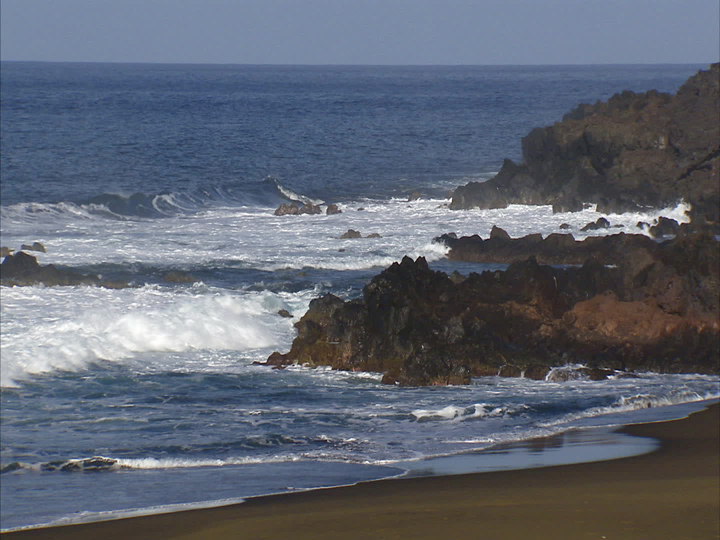 Reunion Island - beach of the sand's ravine