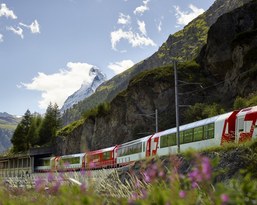 A bord du Glacier Express